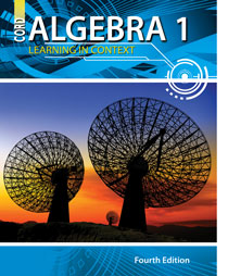 cover of algebra 1 4th edition textbook